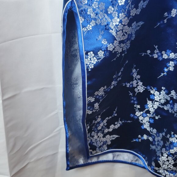 Traditional Blue Chinese Dress Size 36 Small - Picture 5 of 10